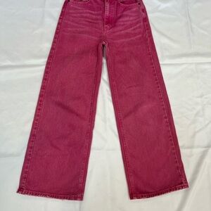 BDG Fuchsia Wide-Leg Jeans